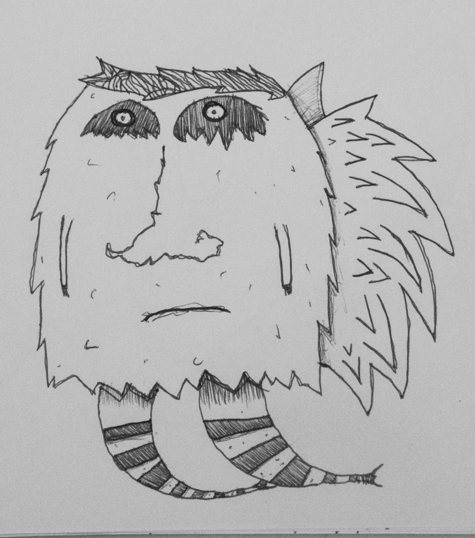 Illustration trauriger Panda Engel