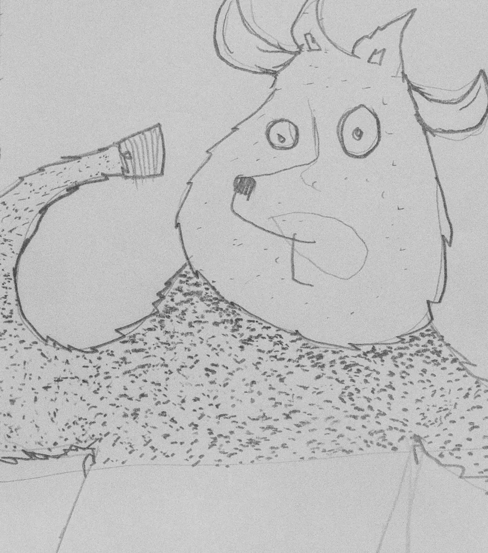 Illustration die schlaue Kuh