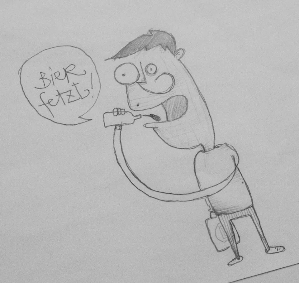 Illustrationen bier fetzt